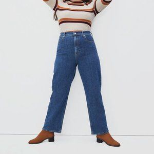 SHIPS FREE! Everlane Way High Jeans in Vintage Indigo Blue Wash, Size 32 Long